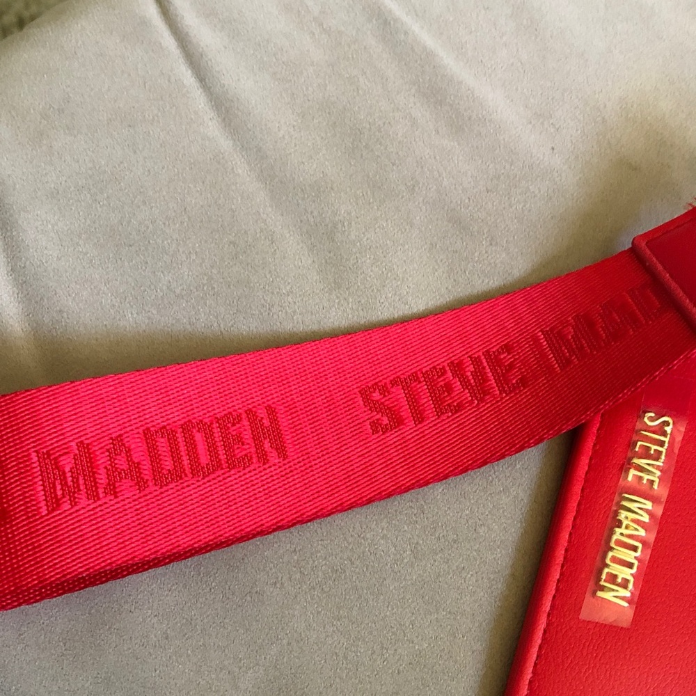 Steve Madden Navy Cherry Coin Pouch with Red Wristlet Cardholder - Picture 4 of 8
